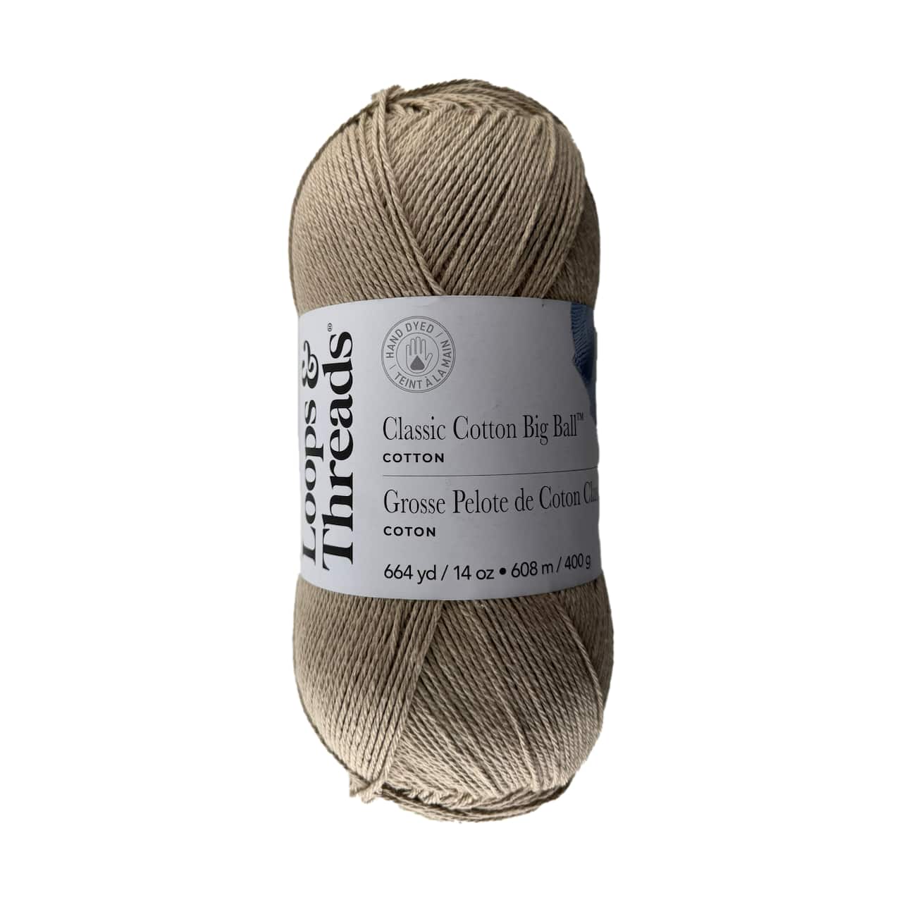 Classic Cotton Big Ball™ Solid Yarn by Loops & Threads®